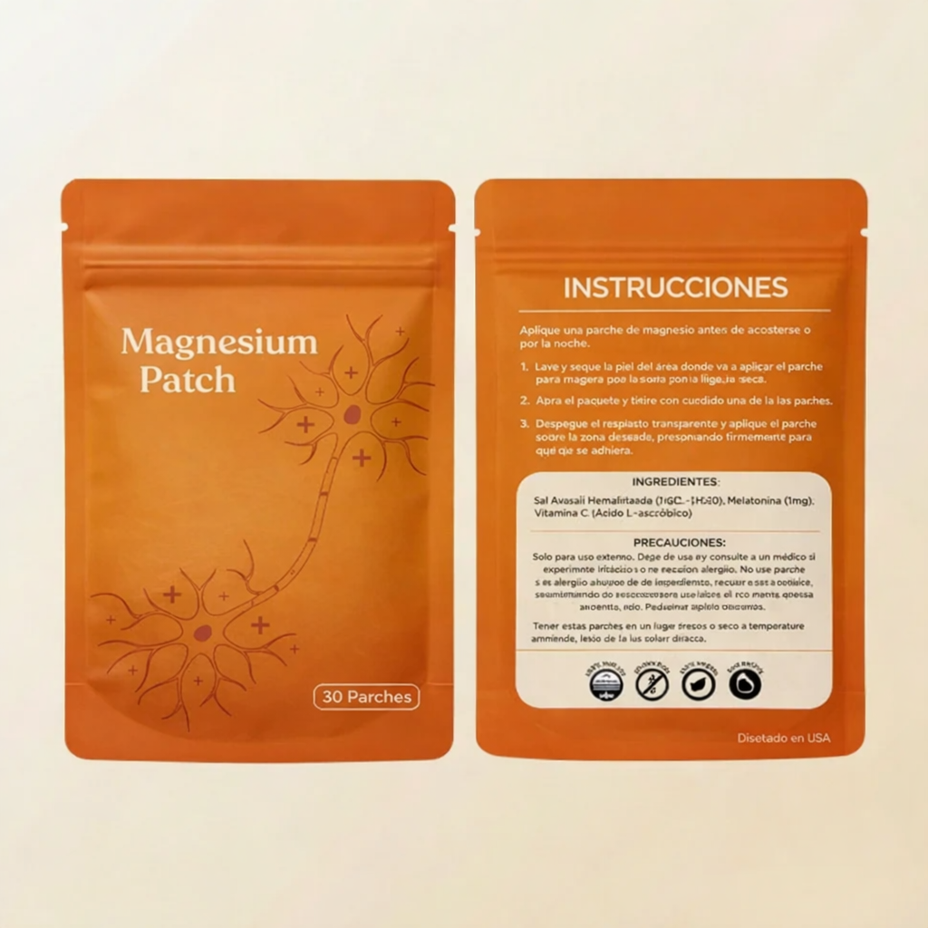 Magnesio de absorción transdérmica para función neuromuscular y metabólica