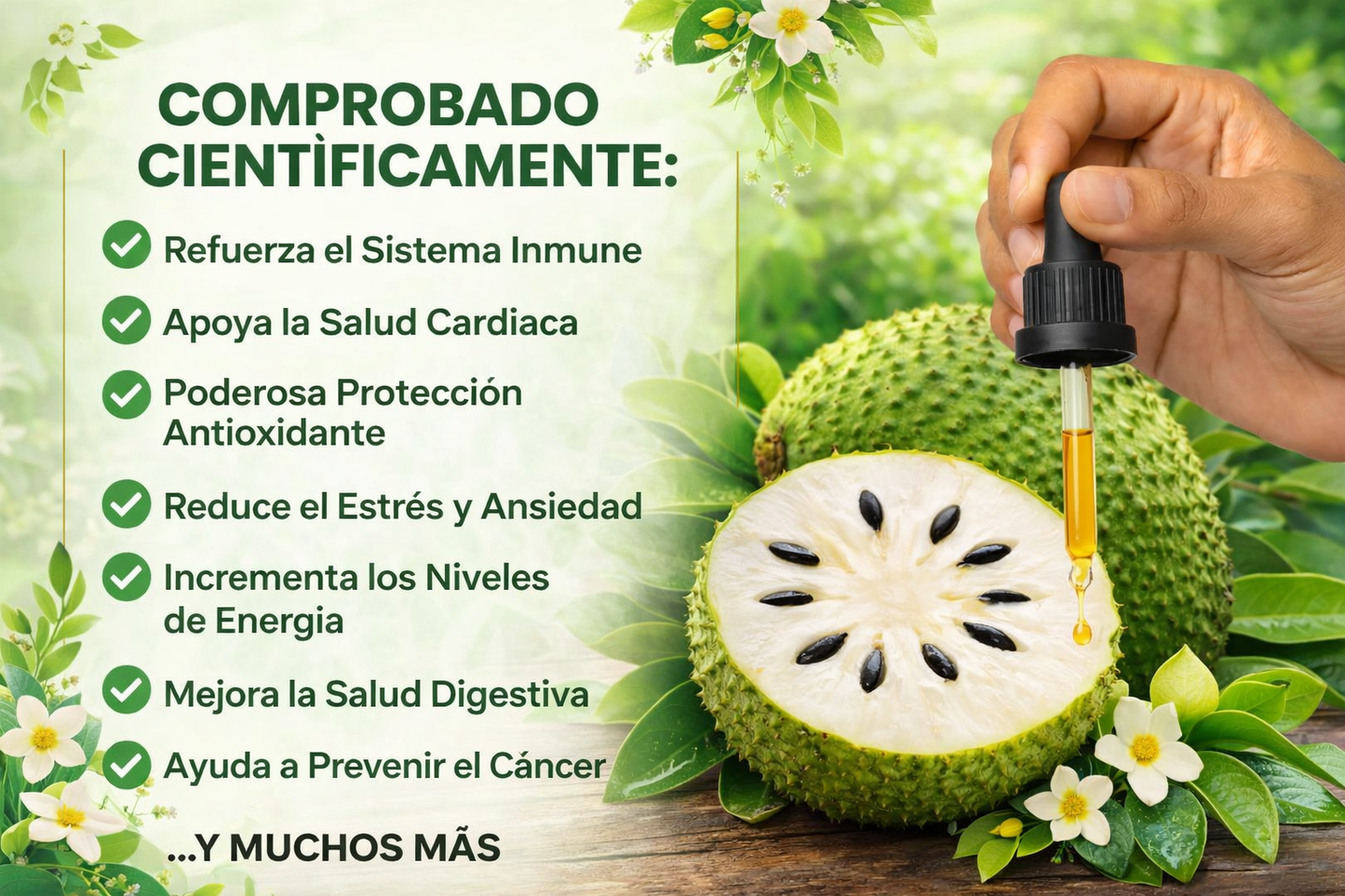 Extracto de Guanábana Orgánico en Gotas