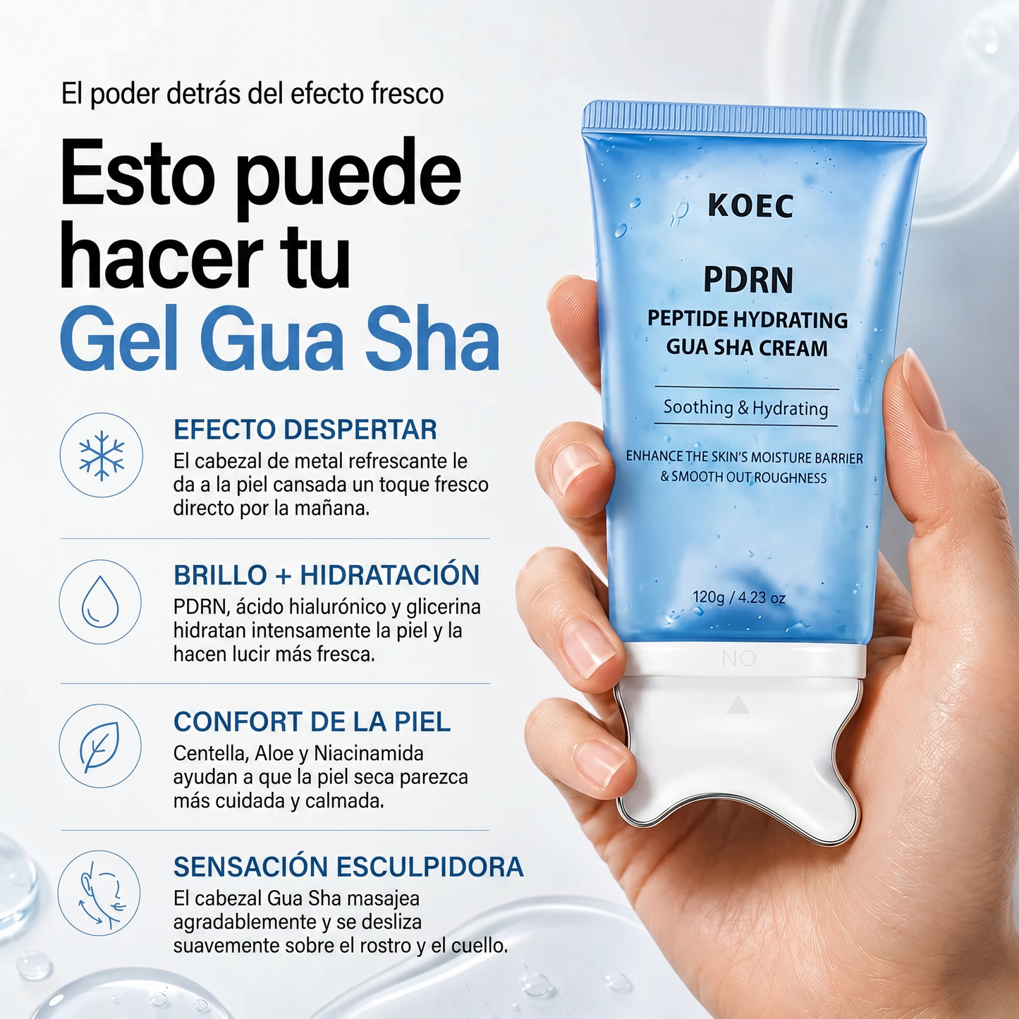 PDRN: Gel de Elevación| Desinflama tu rostro en 7 días.