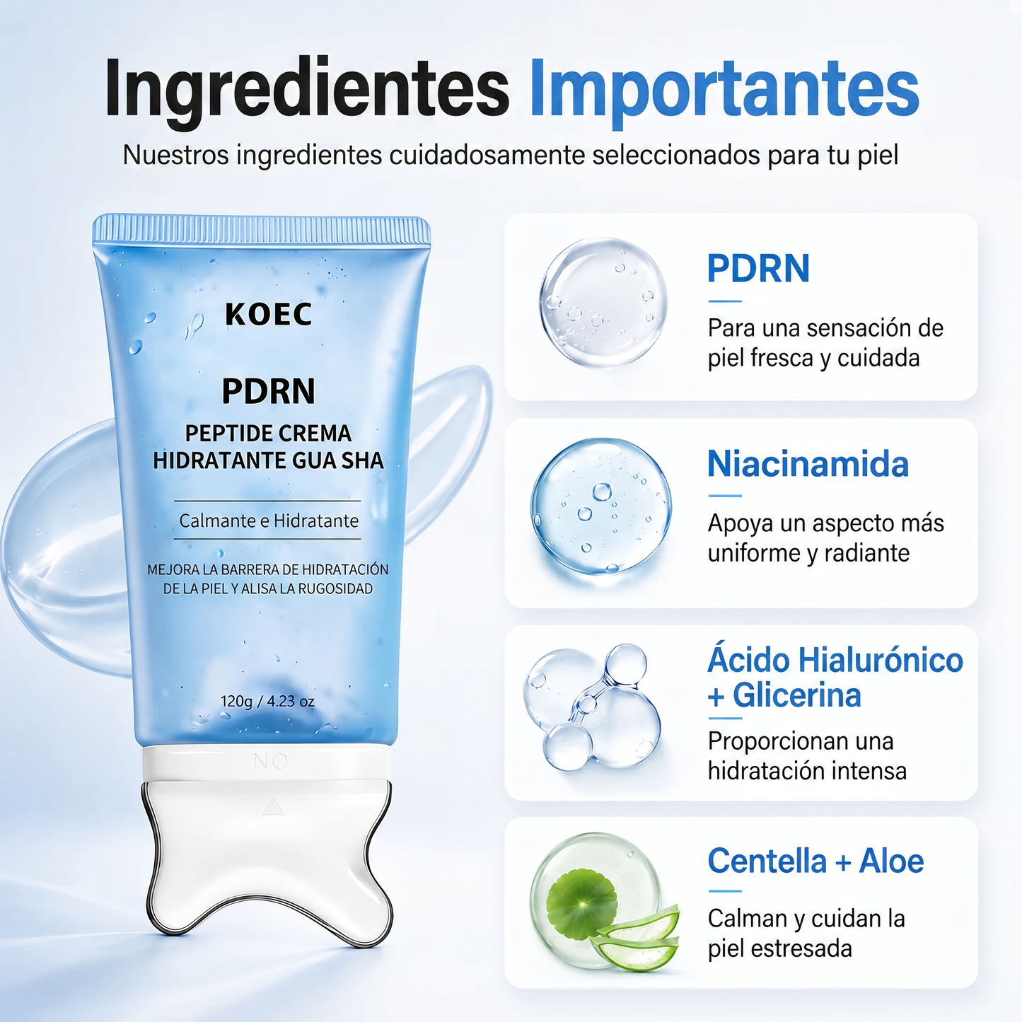 PDRN: Gel de Elevación| Desinflama tu rostro en 7 días.